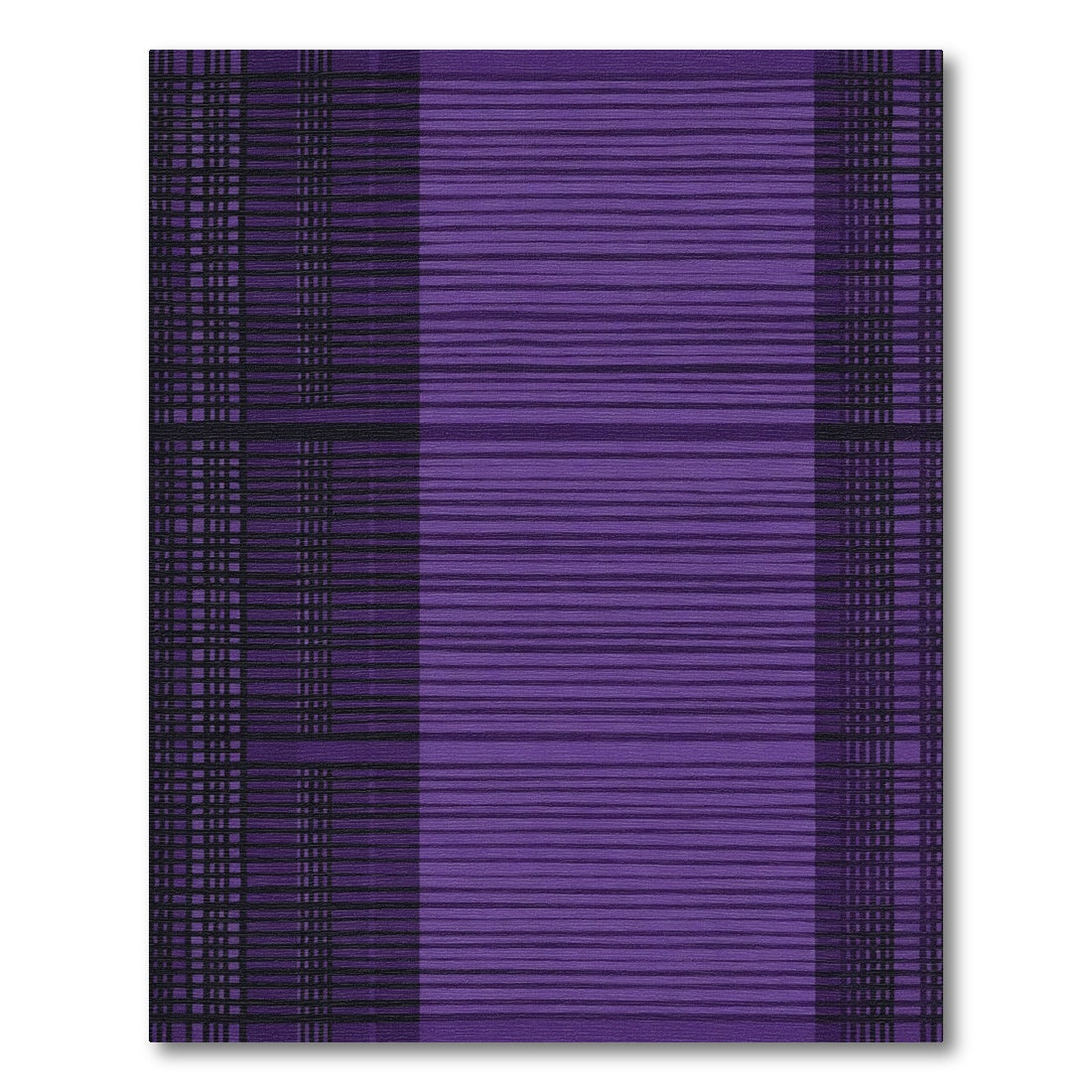 Deep Purple Plaid Stripe Rug