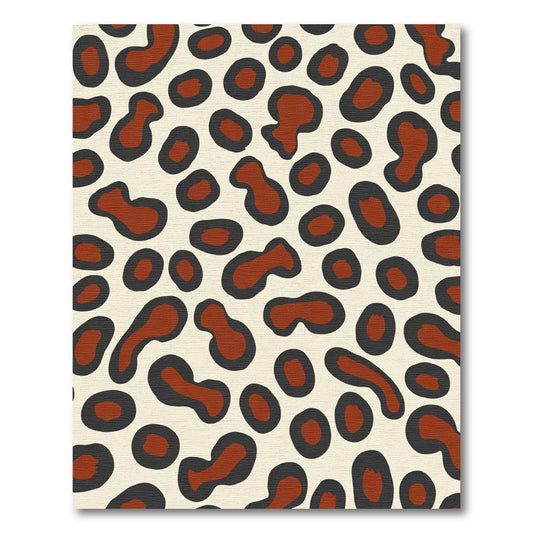 Trendy Brown Black Spots Rug