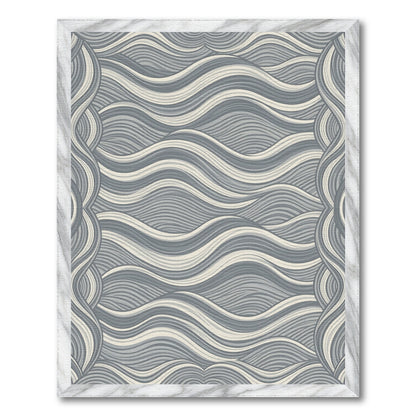 Wavy Abstract Area Grey Wavy Abstract Area Rug