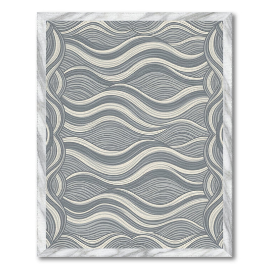 Wavy Abstract Area Grey Wavy Abstract Area Rug