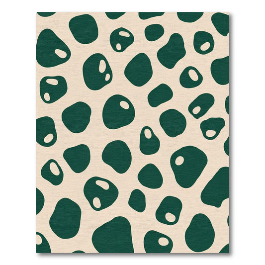 Deep Forest Organic Blobs Rug