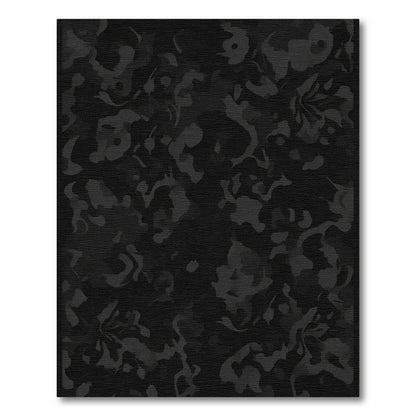 Monochromatic Abstract Camo Flow Rug