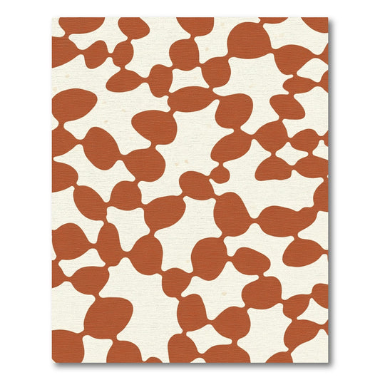 Terracotta Orb Organic Composition Rug