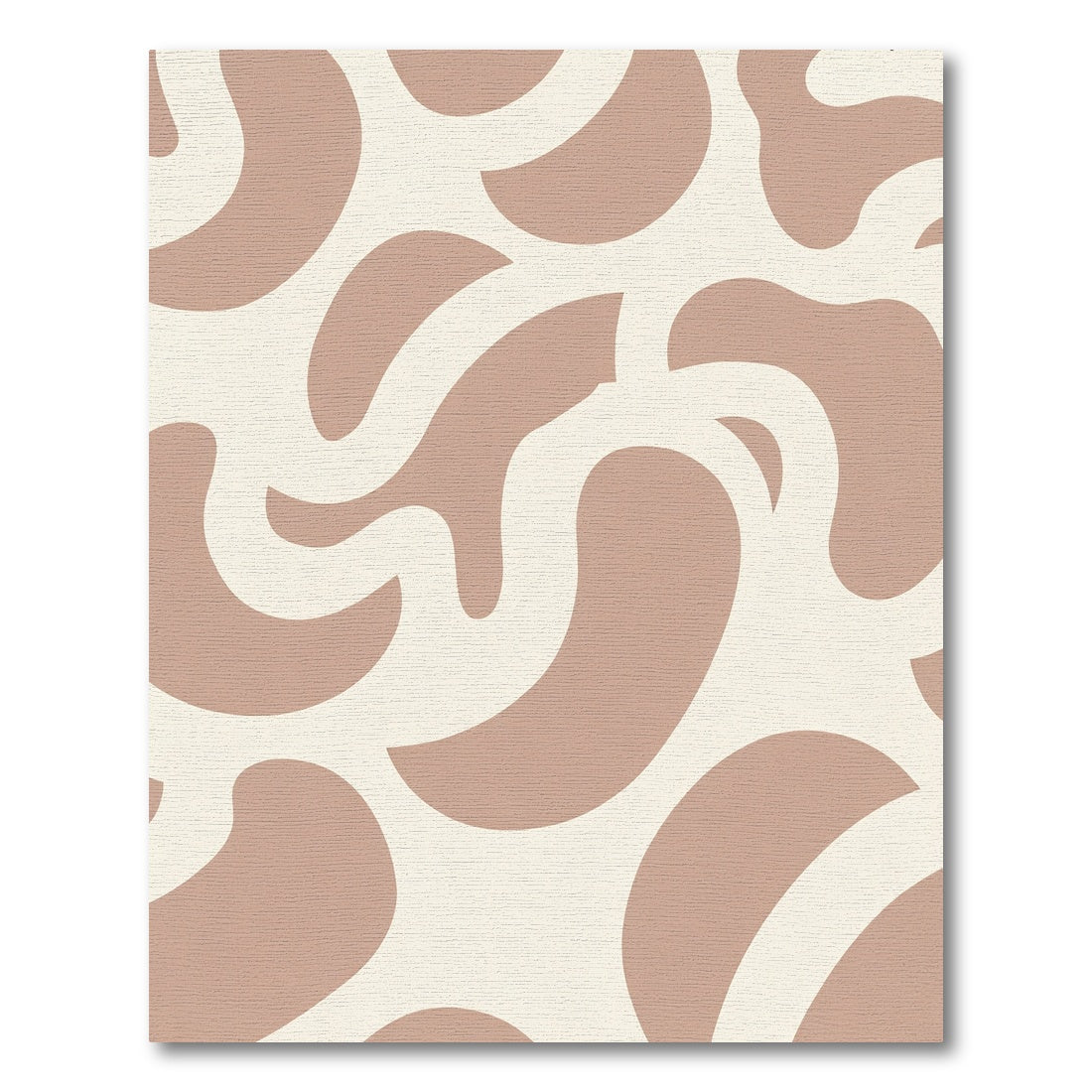 Blush Abstract Organic Swirl Rug