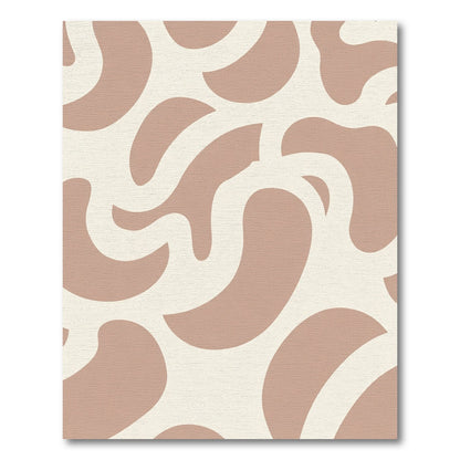 Blush Abstract Organic Swirl Rug