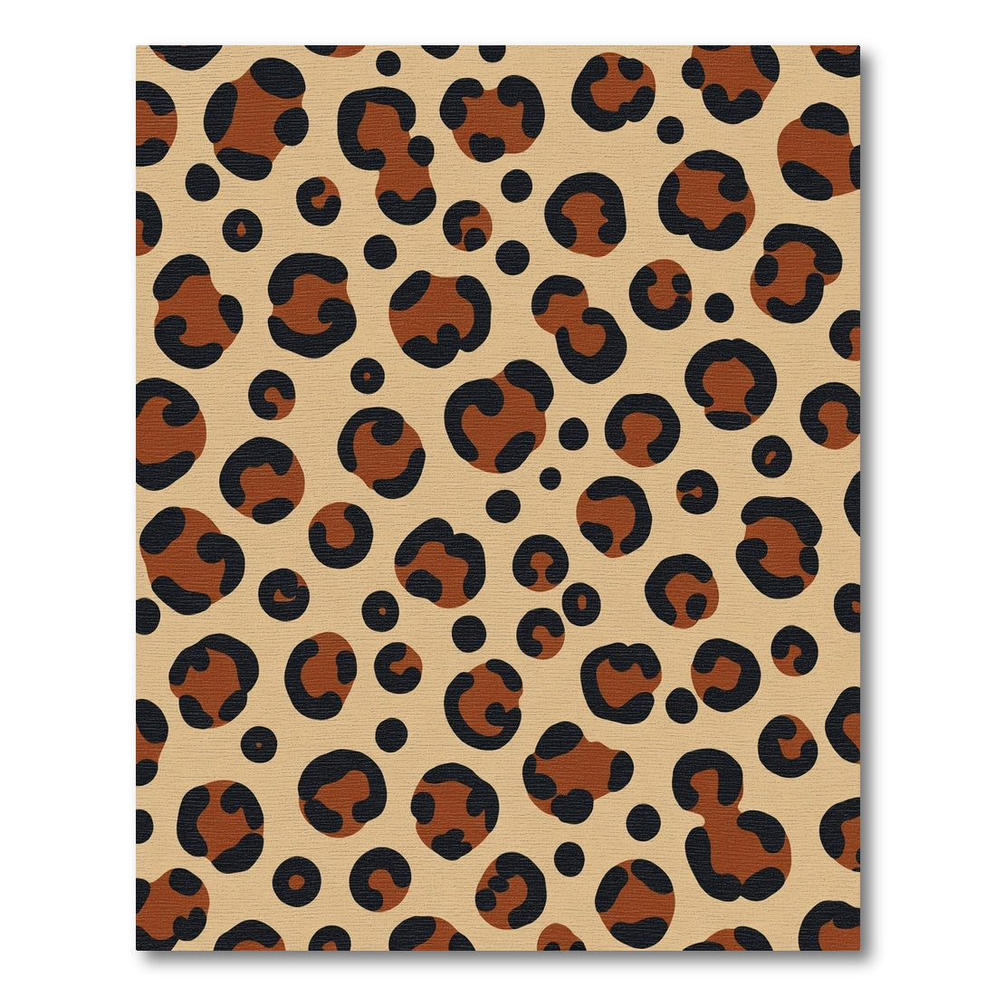 Classic Brown Leopard Spots Rug
