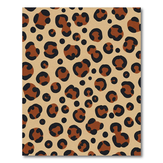 Classic Brown Leopard Spots Rug
