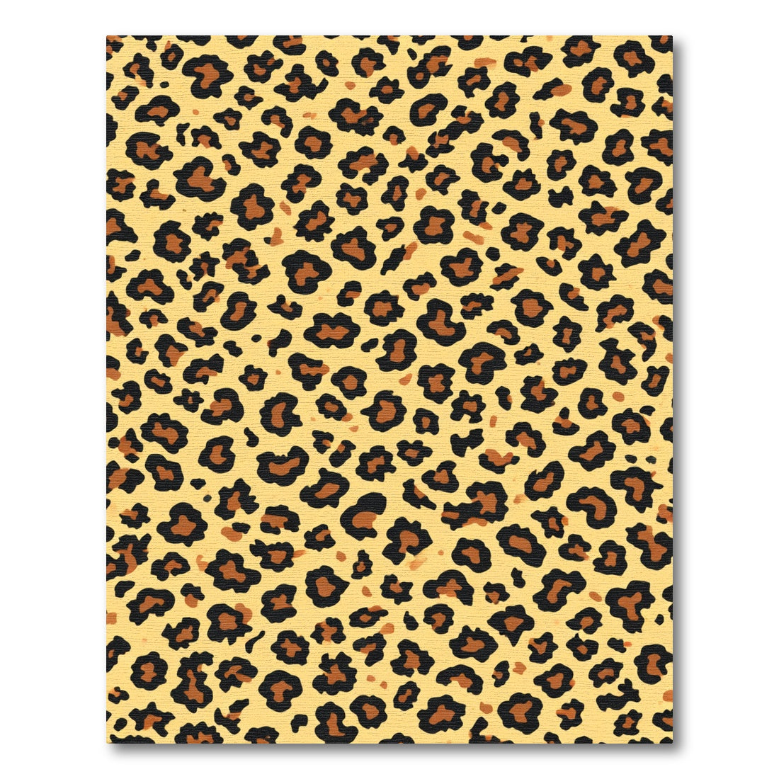 Bold Black Brown Spotted Leopard Rug