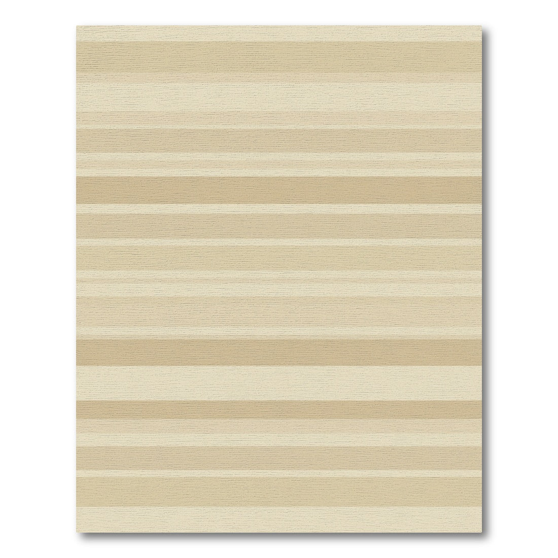 Earthy Tan Horizontal Stripe Rug