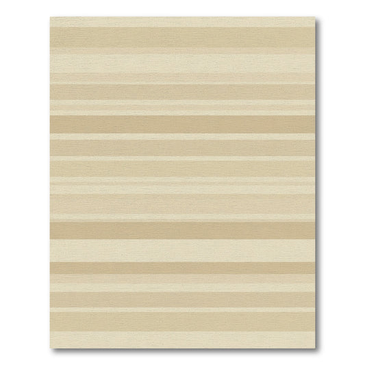 Earthy Tan Horizontal Stripe Rug