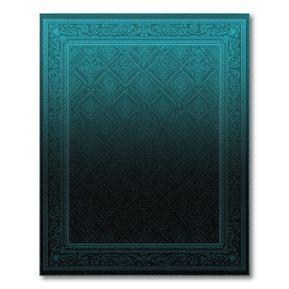 Blue and Teal Ornate Persian Area Rug
