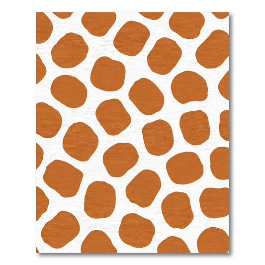 Orange Brown Organic Spotting Rug