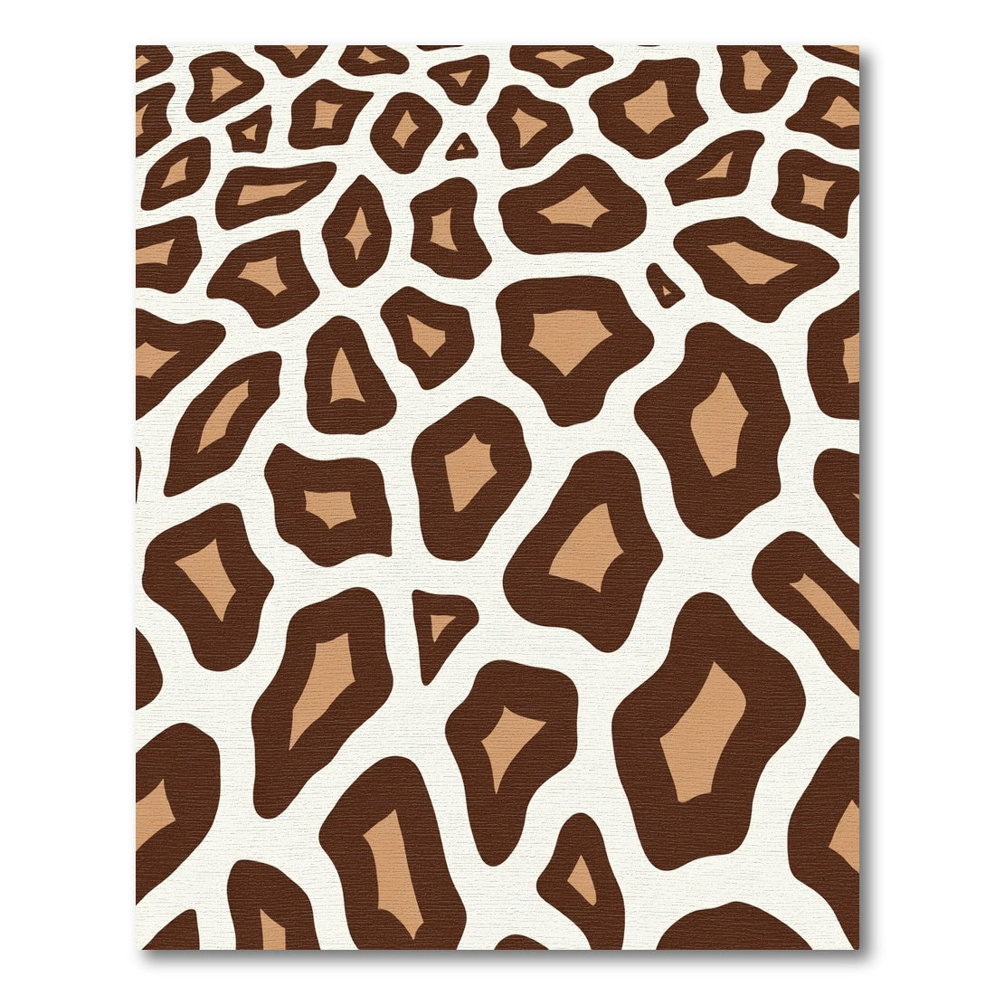 Brown Cream Abstract Spots Rug