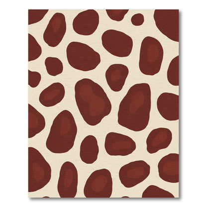 Earthy Brown Spotty Spot Rug
