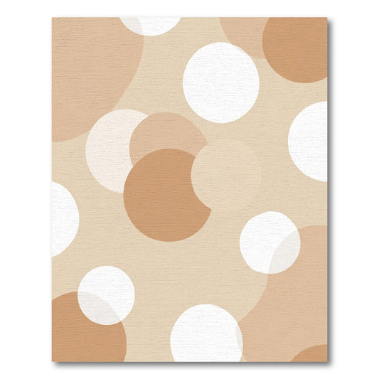 Earthy Tone Overlapping Circles Rug