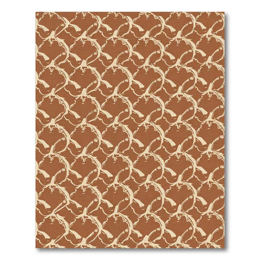 Earthy Brown Organic Swirl Rug