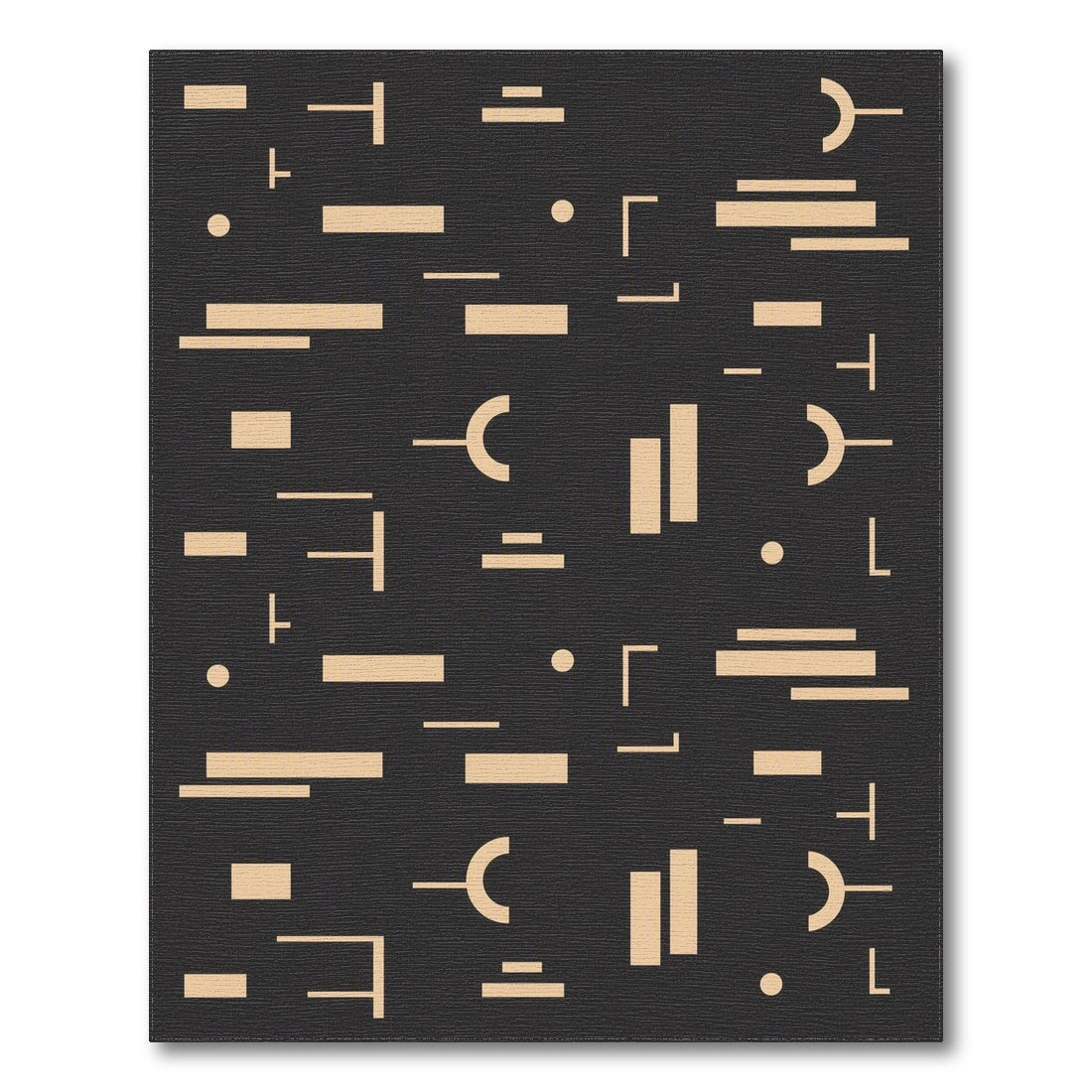 Beige Geometric Modern No. 28 Area Rug