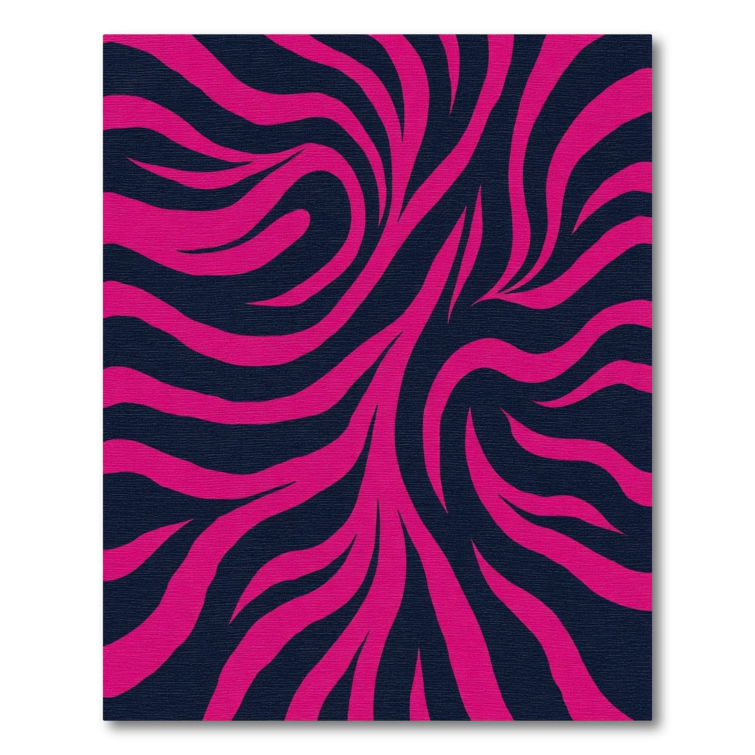 Bold Magenta Swirls Dark Rug