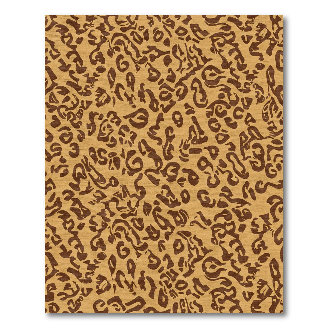 Tan Brown Abstract Spots Rug