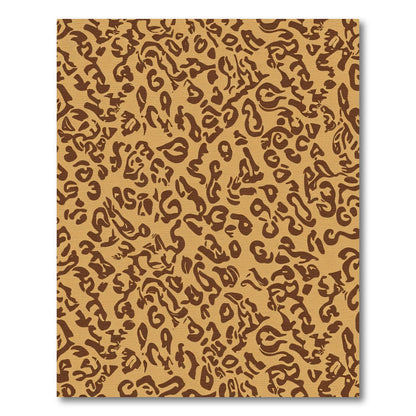 Tan Brown Abstract Spots Rug