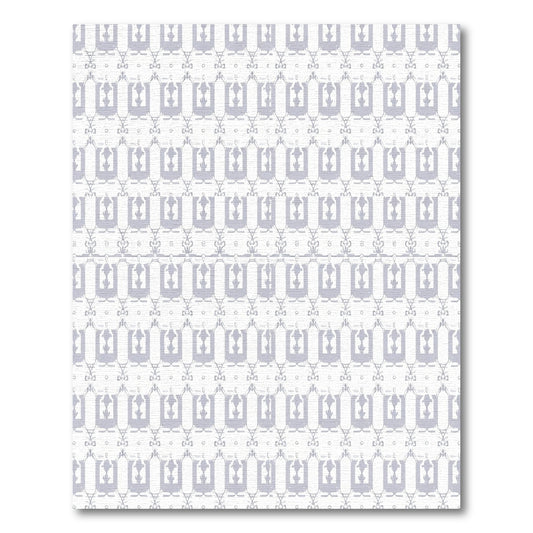 Soft Lilac Geometric Archways Rug