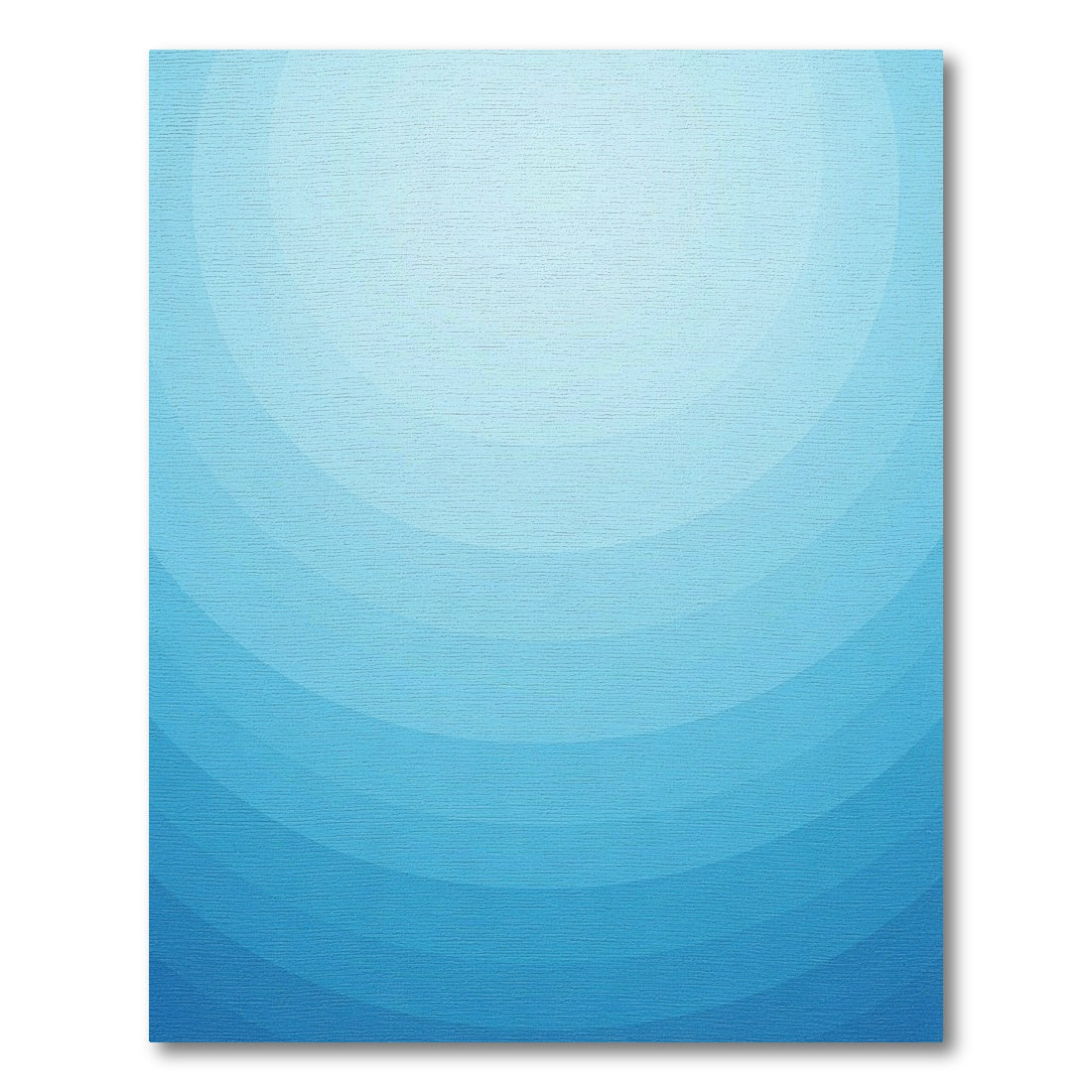 Tonal Blue Gradient Arc Rug