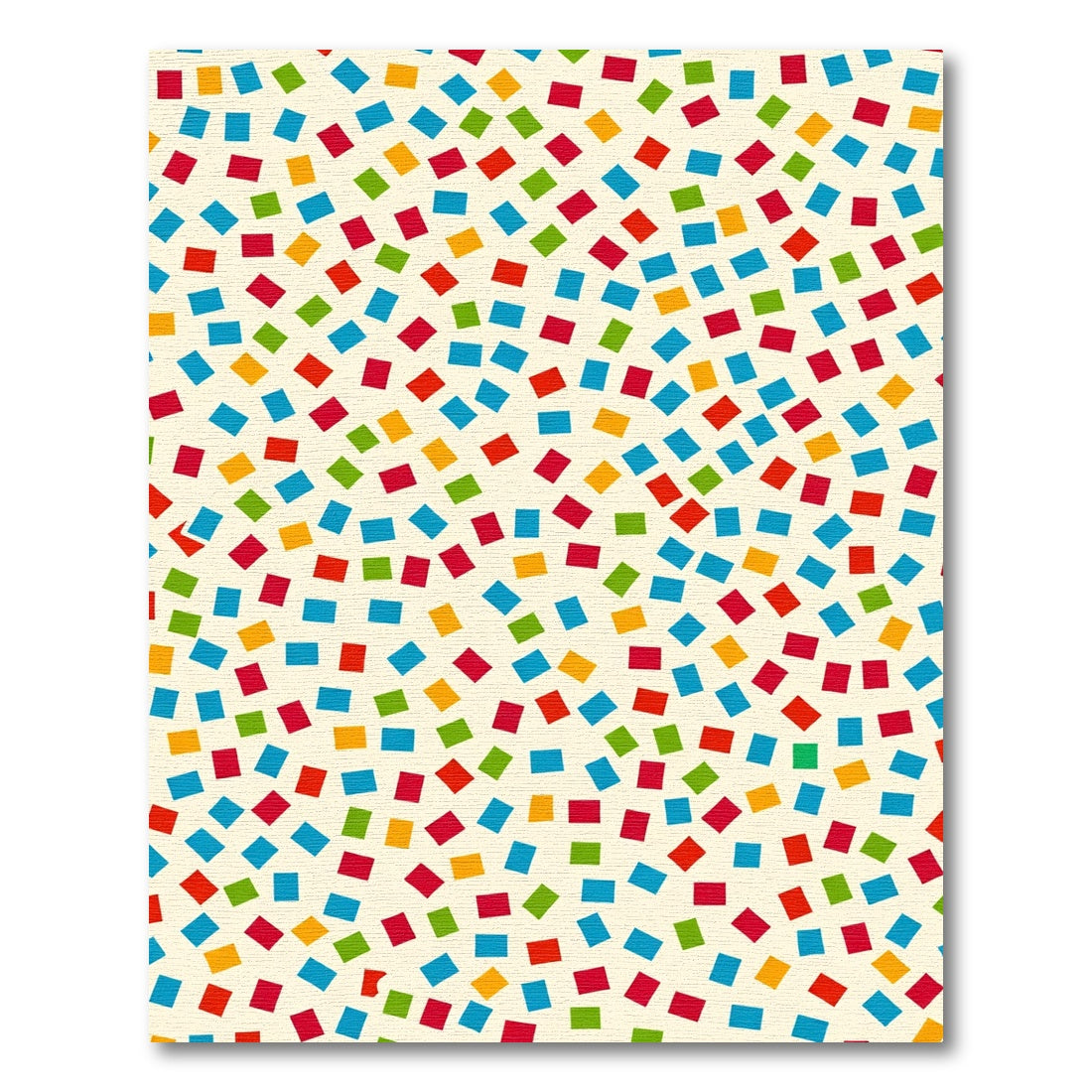 Colorful Confetti Square Scatter Rug