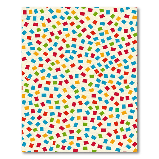 Colorful Confetti Square Scatter Rug