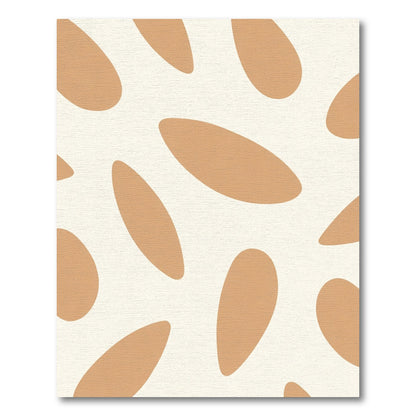 Terra Cotta Organic Blob Composition Rug