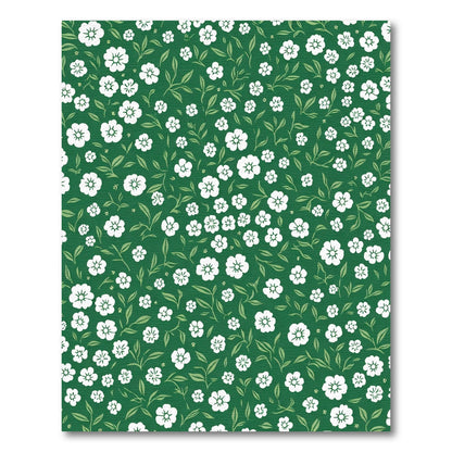 White Floral Garden Vine Rug