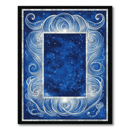 Celestial Swirl Blue Area Rug