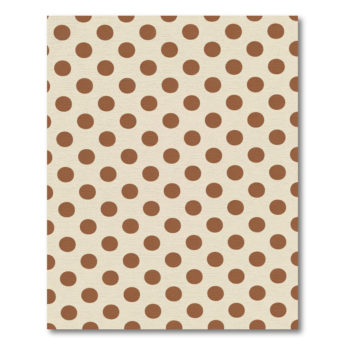 Cream Brown Polka Dot Pattern Rug