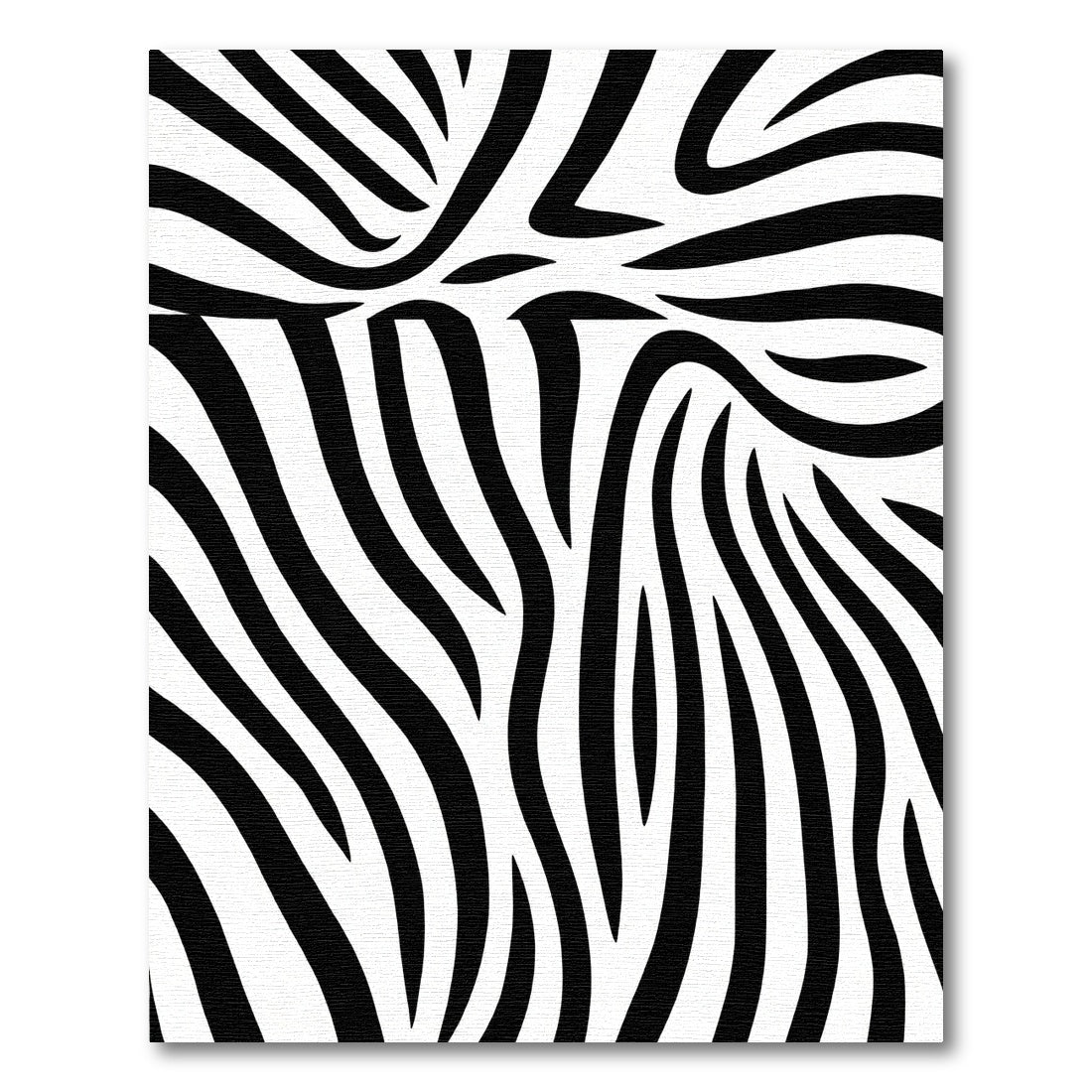 Abstract Black White Wavy Stripes Rug