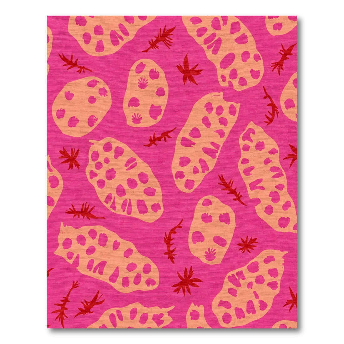 Pink And Orange Organic Botany Rug