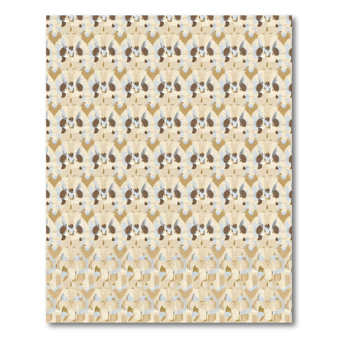 Neutral Tones Abstract Organic Stripe Rug
