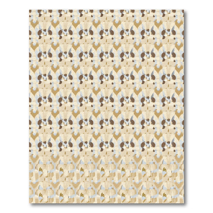 Neutral Tones Abstract Organic Stripe Rug