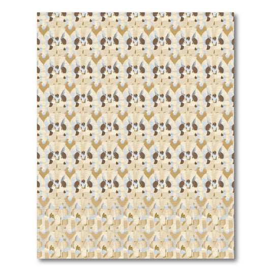 Neutral Tones Abstract Organic Stripe Rug
