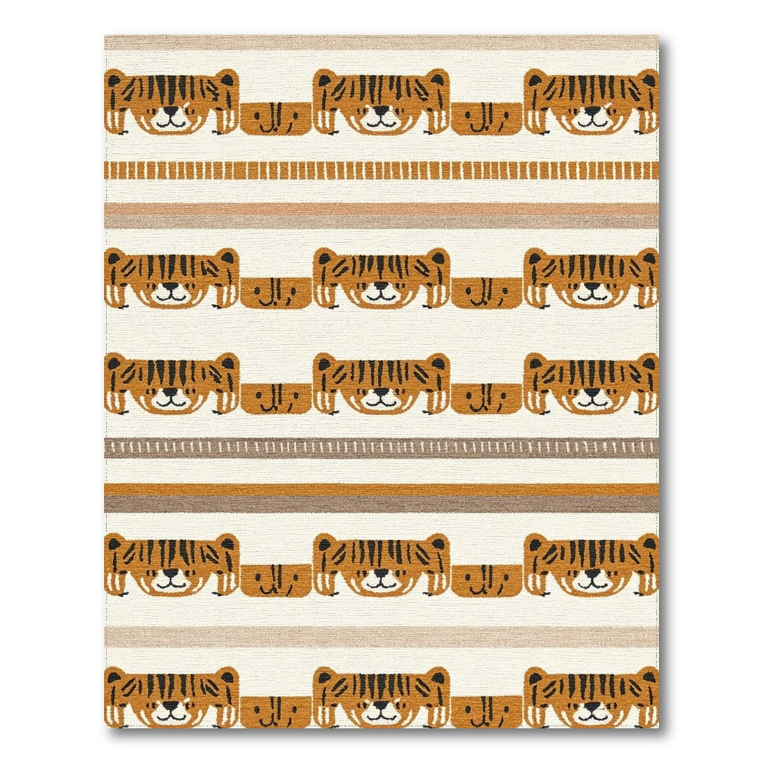 Tiger Kids Washable Area Rug