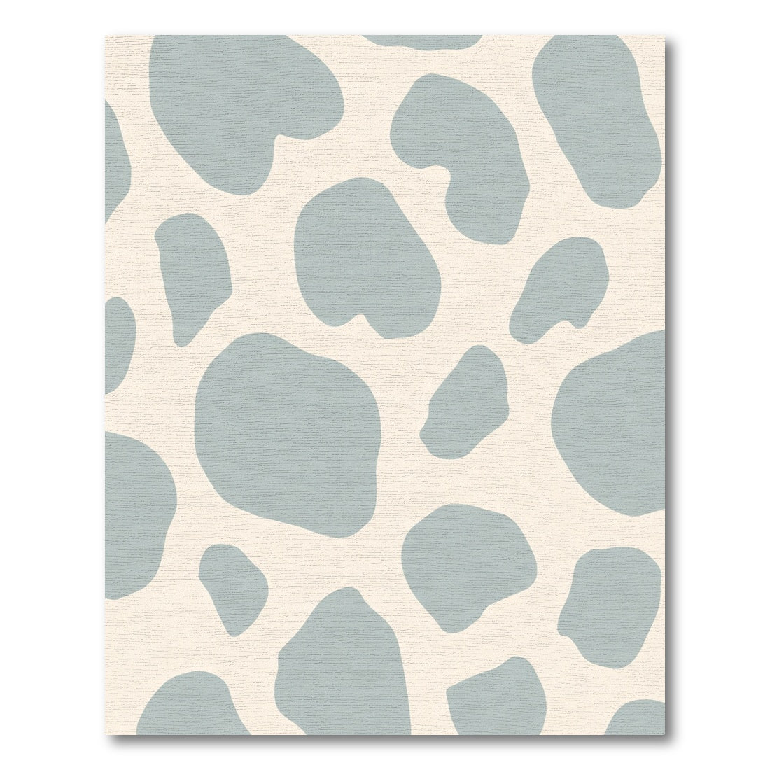 Pale Blue Holstein Spot Abstract Rug