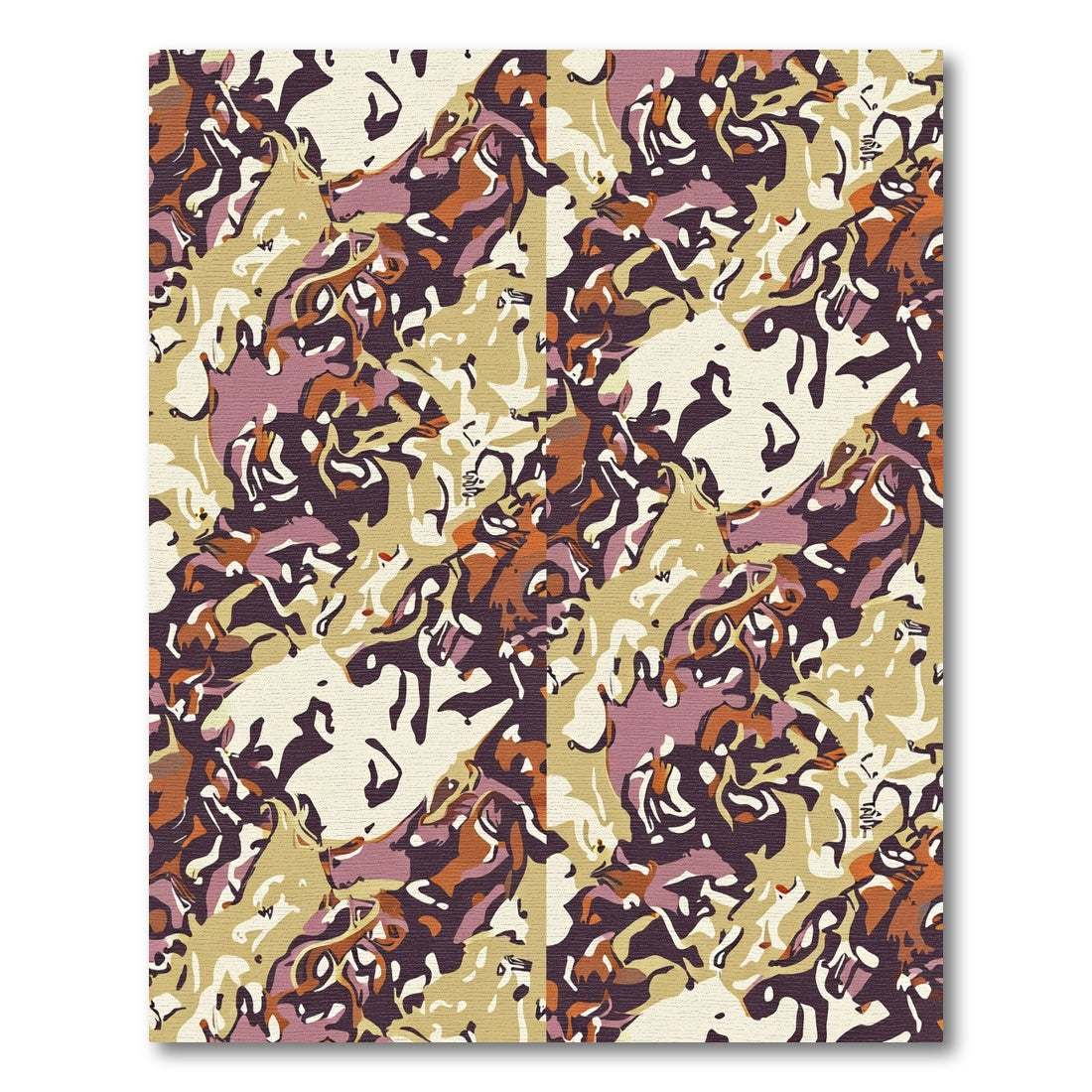 Earthy Abstract Organic Flow Rug