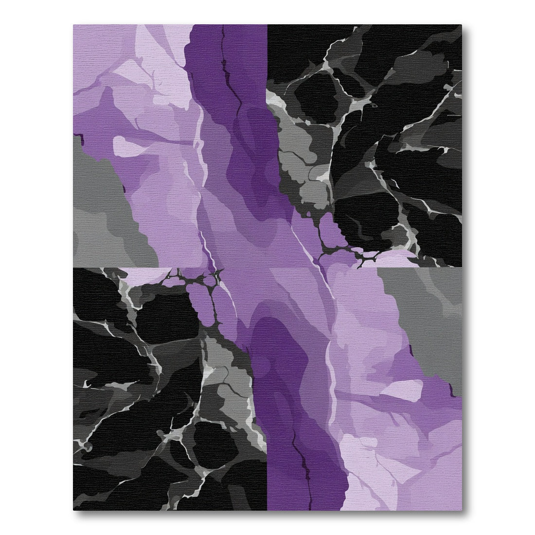 Amethyst Slate Marble Vein Rug