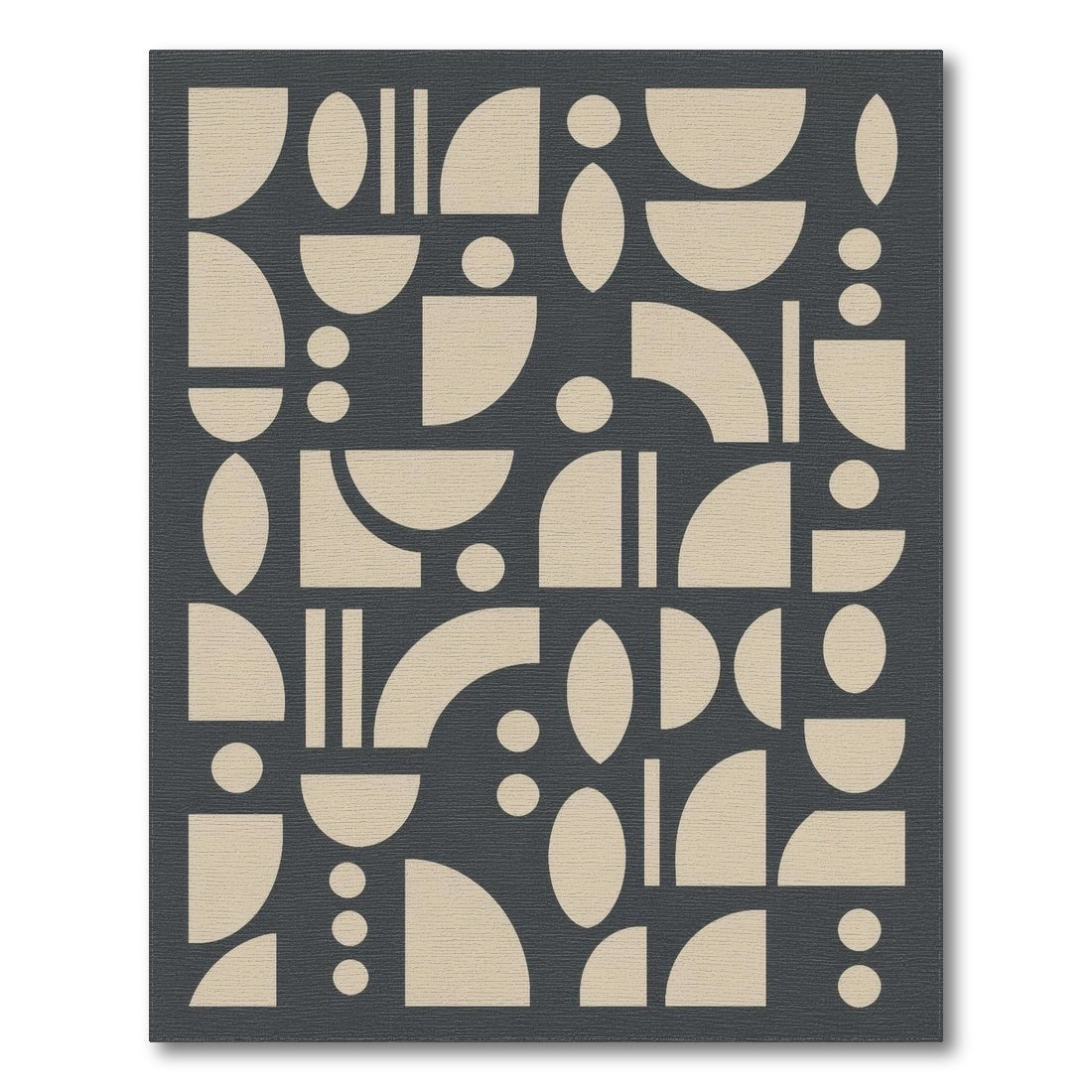 Beige Geometric Modern Area Rug