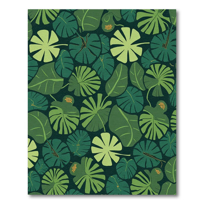 Verdant Jungle Leaf Cluster Rug