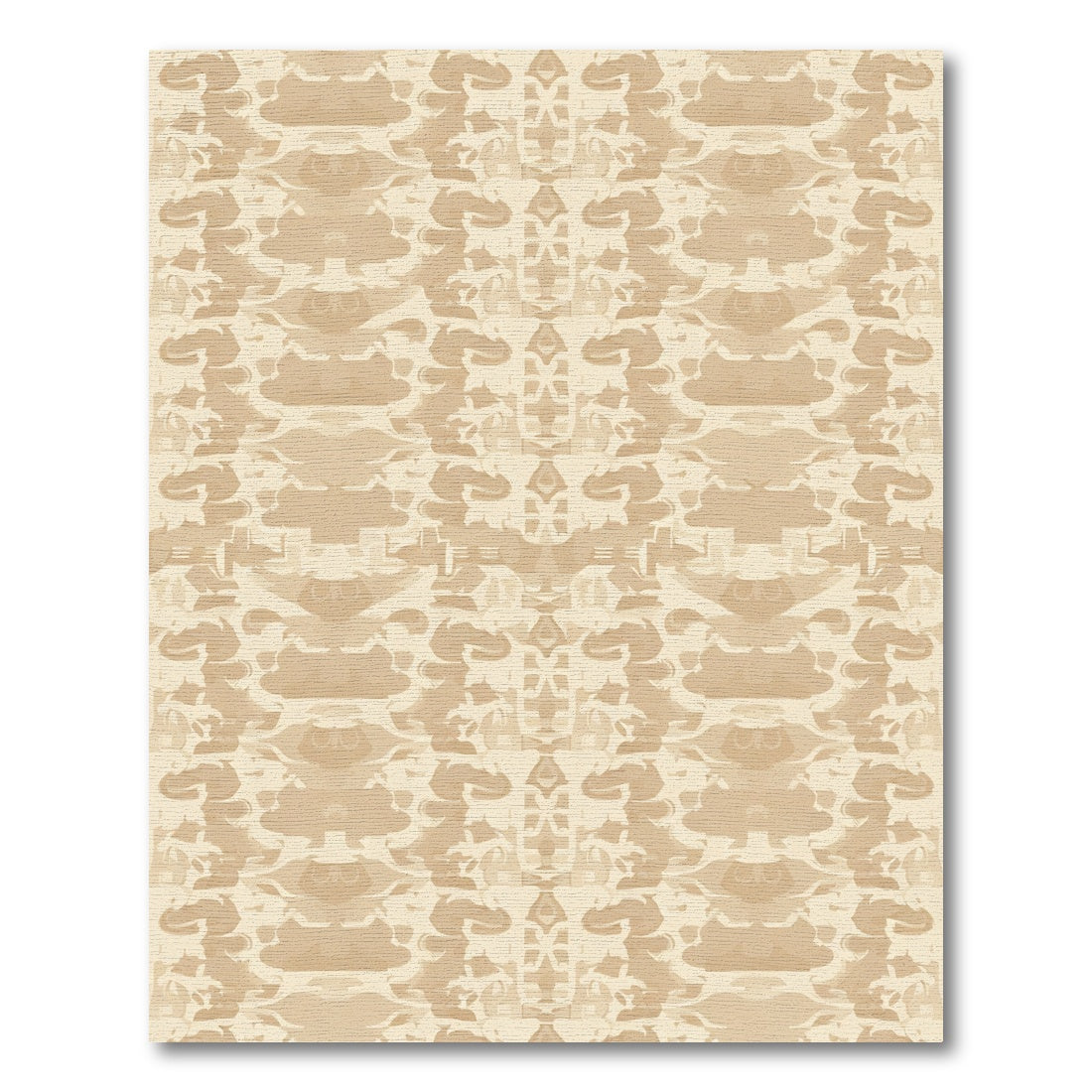 Earthy Tone Rorschach Abstract Rug