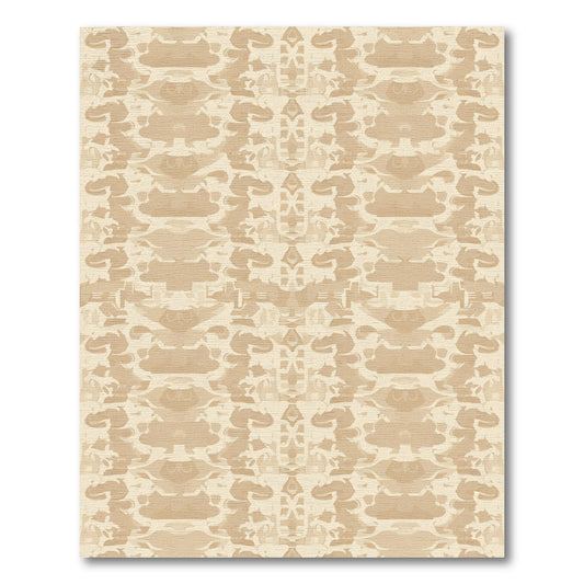 Earthy Tone Rorschach Abstract Rug
