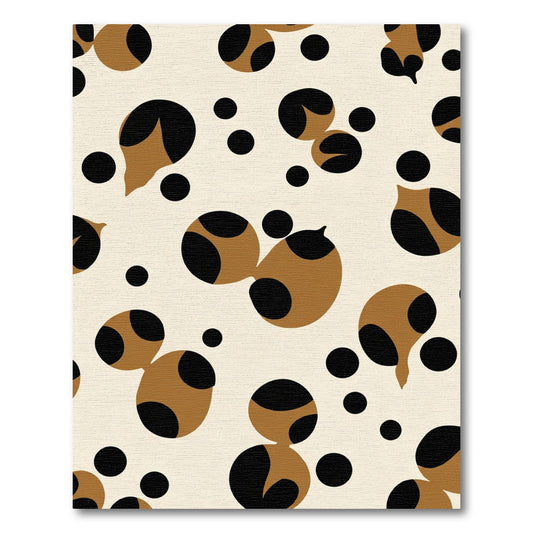 Brown Black Polka Dot Harmony Rug