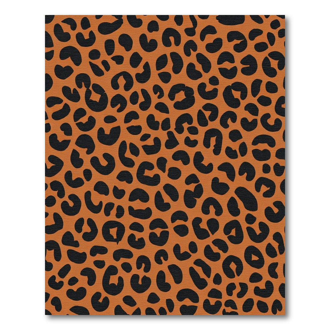 Bold Orange Black Animal Spots Rug