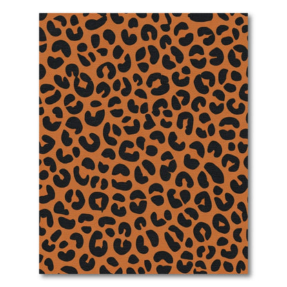 Bold Orange Black Animal Spots Rug