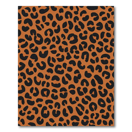 Bold Orange Black Animal Spots Rug