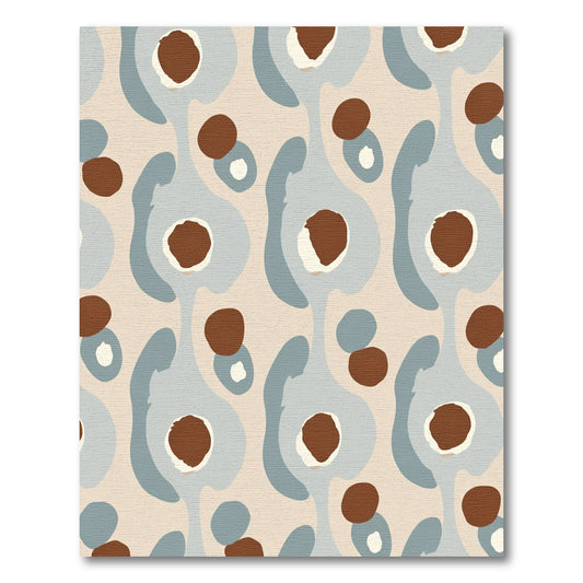Brown Terra Cotta Abstract Organic Rug